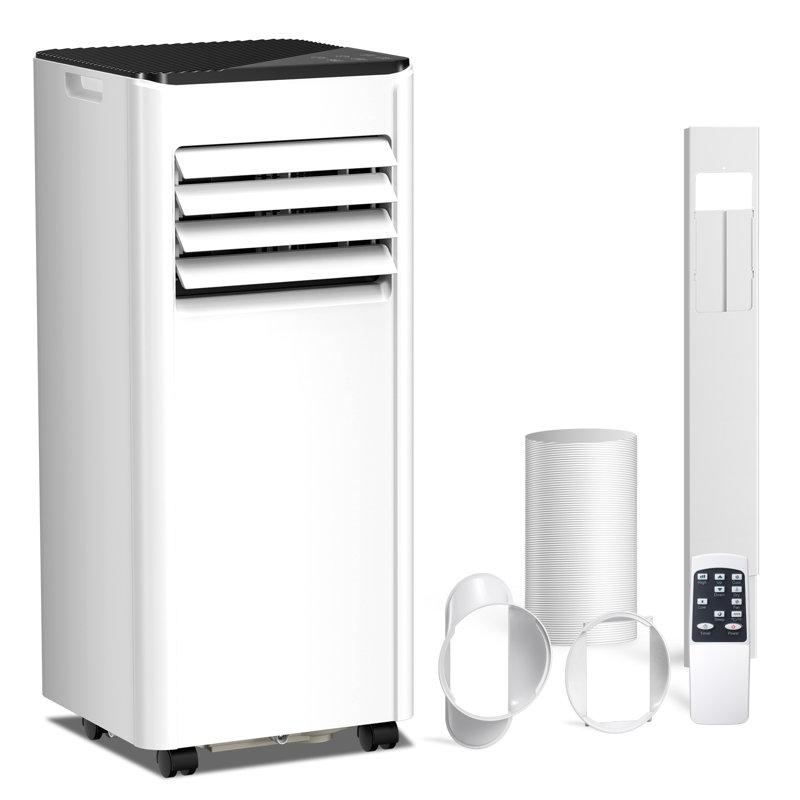 Electactic 8,000 Btu Portable Air Conditioner ,4-In-1 Cooling Portable Ac Cools Up To 350 Sq.ft With Led Display/Remote/24Hrs Timer For Home/Office/Dorms