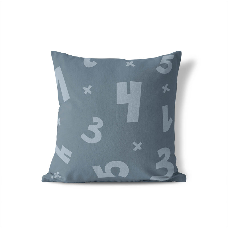 Coussin Numéros, H 26 po x l 26 po, Pierre