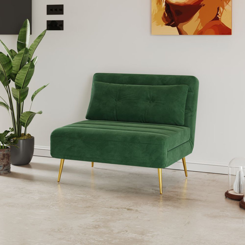 Taysia 1 Seater Sofa Bed, Green