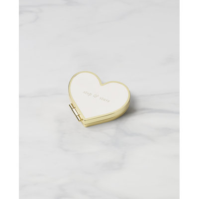 Happily Ever After Stainless Steel Heart Mirror