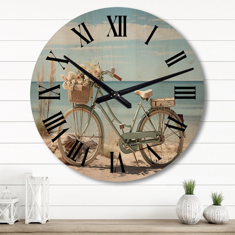 Horloge murale en bois massif Wroblewski, Grand