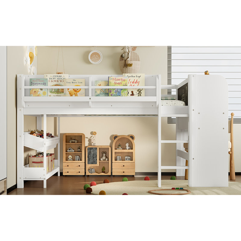 Lits en bois multifonctionnels peu encombrants, style loft moderne pour la maison