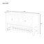 American Style Console Table With Geometric Door And Shelf Attractive Entryway Designs Bottom Storage