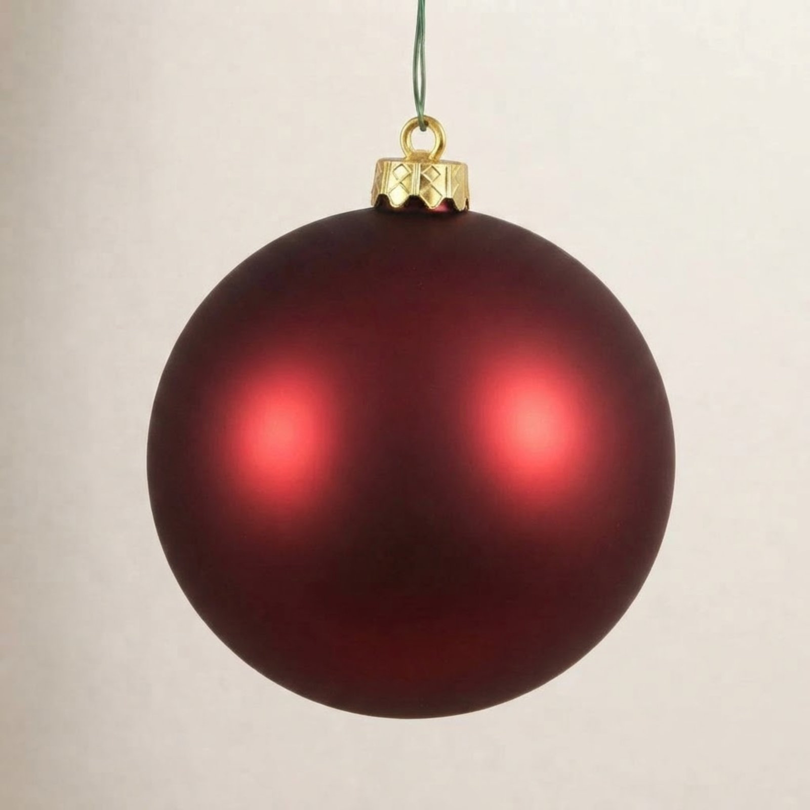 Shatterproof Bauble, 2.75", Burgundy