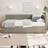 Twin Size L Shape Corner Bed, Corduroy Upholstered Daybed-1488390057