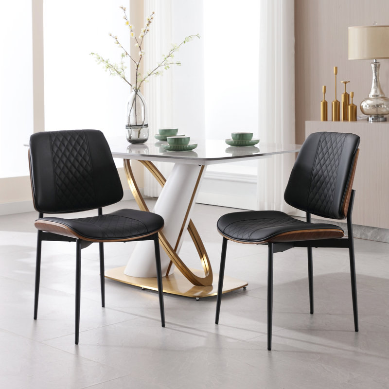 Chaise de salle à manger Jianny, Noir
