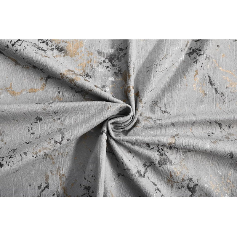 Prime Linens Velvet Blackout Curtain Pair, Silver, 66cm Width x 90cm Drop
