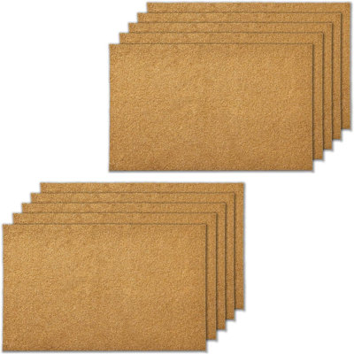 Door Mat Welcome Outdoor Mat Artificial Coir Doormat for Indoor Outdoor Outside Home Entrance Ultra Thin Door Mat for Front Door 17"x 30" （10 Pack）