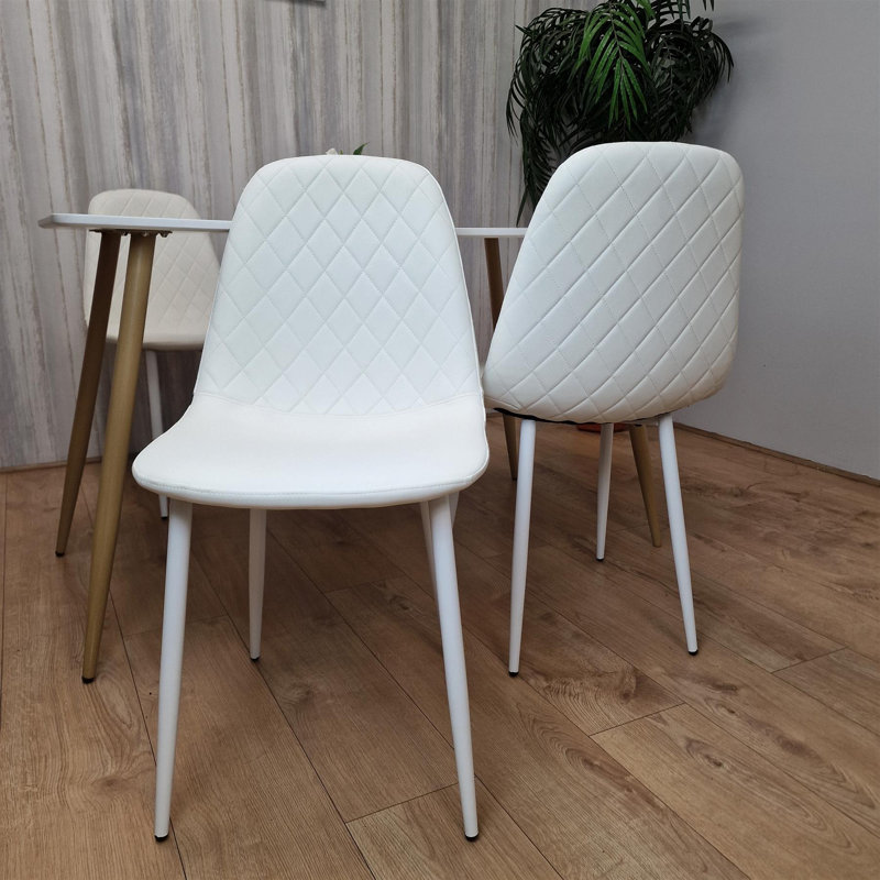Ampthill 3 - Person Dining Set, White