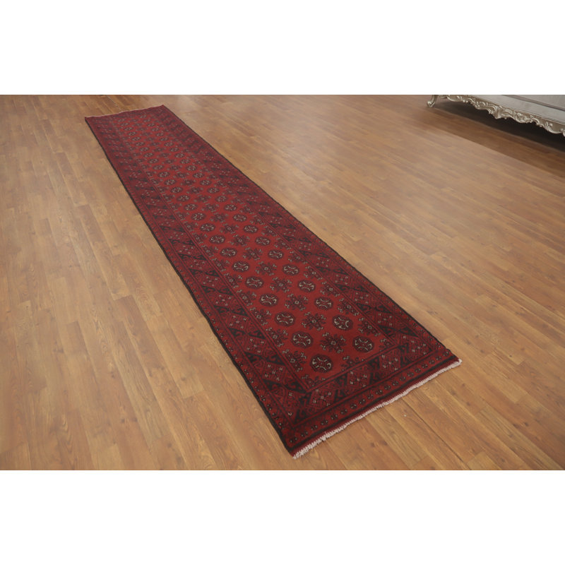 Tapis de couloir oriental afghan Elephant
