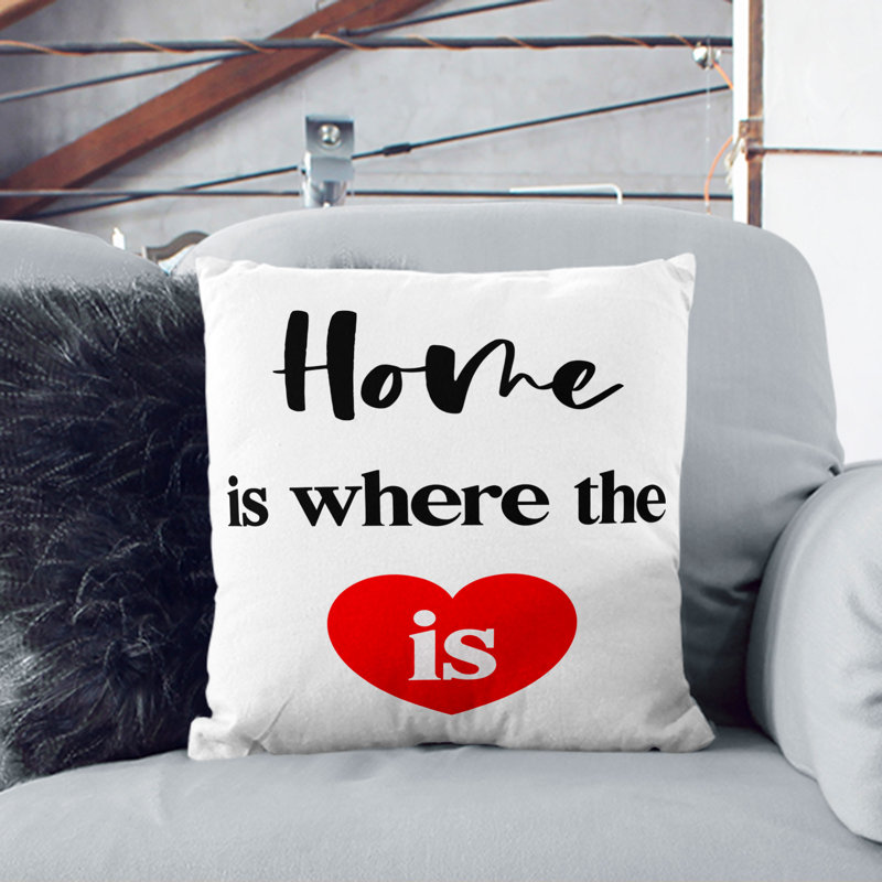 Square Cushion, Black, 55cm H x 55cm W x 20cm D