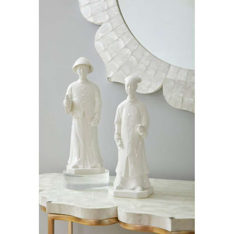 Contemporary Plynth Abstract Plastic Figurine, 2" H x 6" W