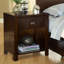 DelaRosa 58.42cm W Solid Wood Bedside Table