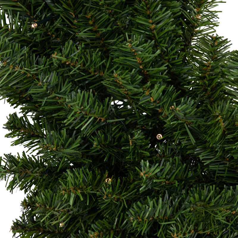 Couronne de Noël artificielle pré-éclairée pin canadien, Multi, H 2,5 po x l 36 po x P 36 po