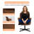 Modern Swivel Accent Chairs Upholstered Fabric Armchairs with Adjustable Height & No-Wheel Base for Living Room Bedroom or Office-1460212436