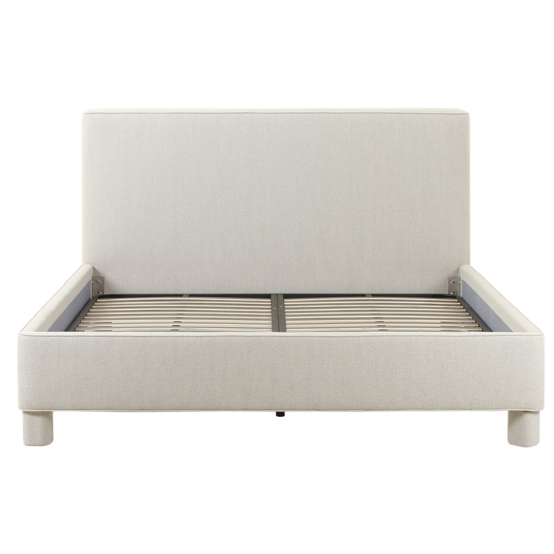 Ichigo Upholstered Bed, Light Grey, King