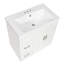 Meuble-lavabo moderne de 30 pouces avec lavabo intégré, armoire à 2 portes et 2 tiroirs avec tablette réglable et quincaillerie silencieuse