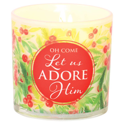 Soy Candle Oh Come Let Us Adore Him