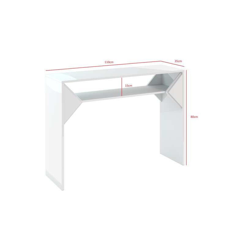 Truffle 110cm Console Table, Concrete Flow