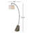 Savio 75.5'' Gray Arched Floor Lamp
