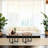 Two-Piece Sofa Table Set With Metal Legs