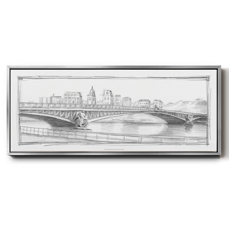 Pont Mirabeau - toile encadrée, H 8 po x l 20 po