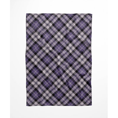 Anthony Plaid Velveteen Fleece Blanket