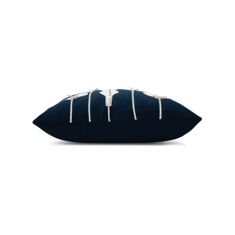 Ornaments Square Performance Pillow Cover & Insert, Midnight