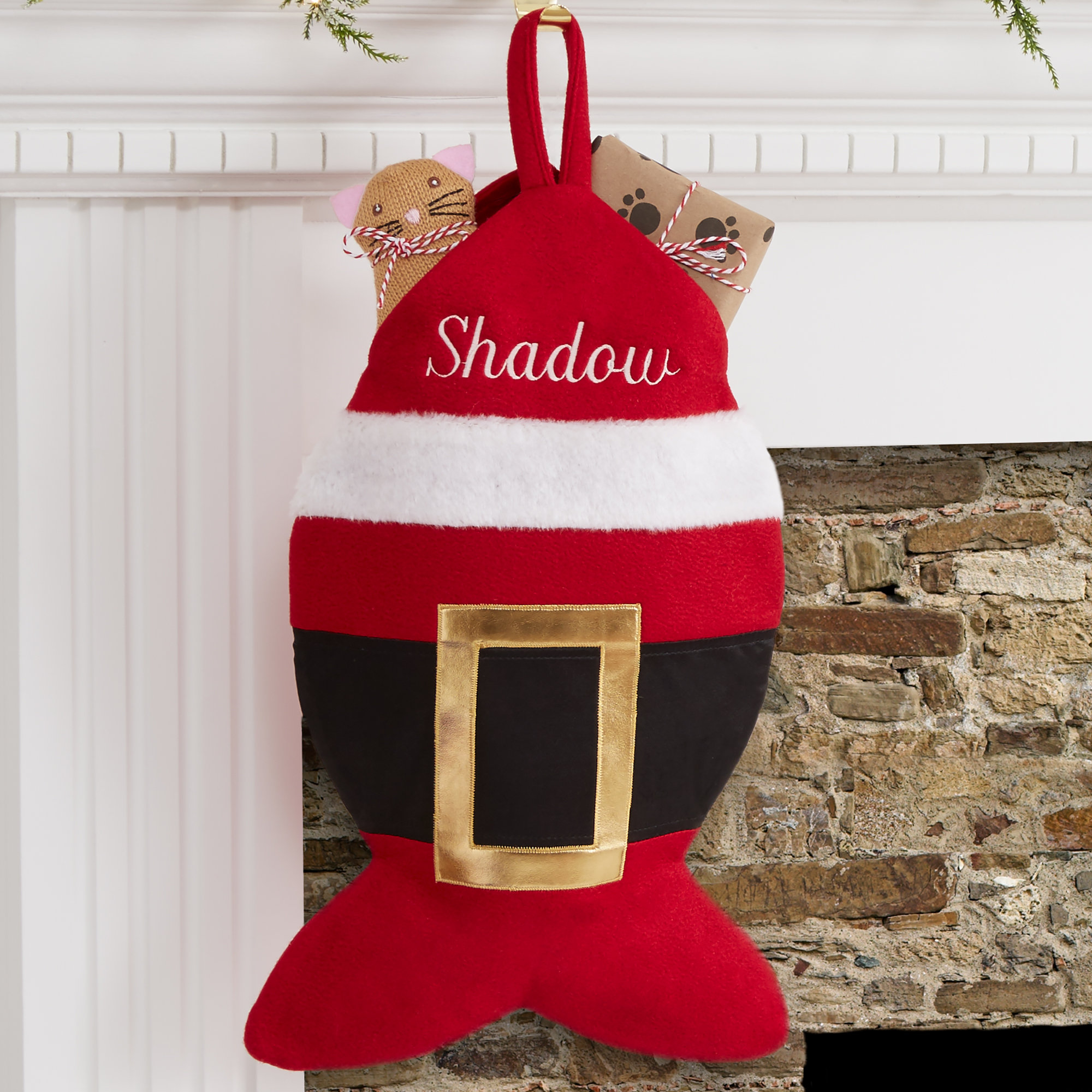 Personalized shop cat stocking