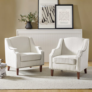 Set Of 2 White Chairs