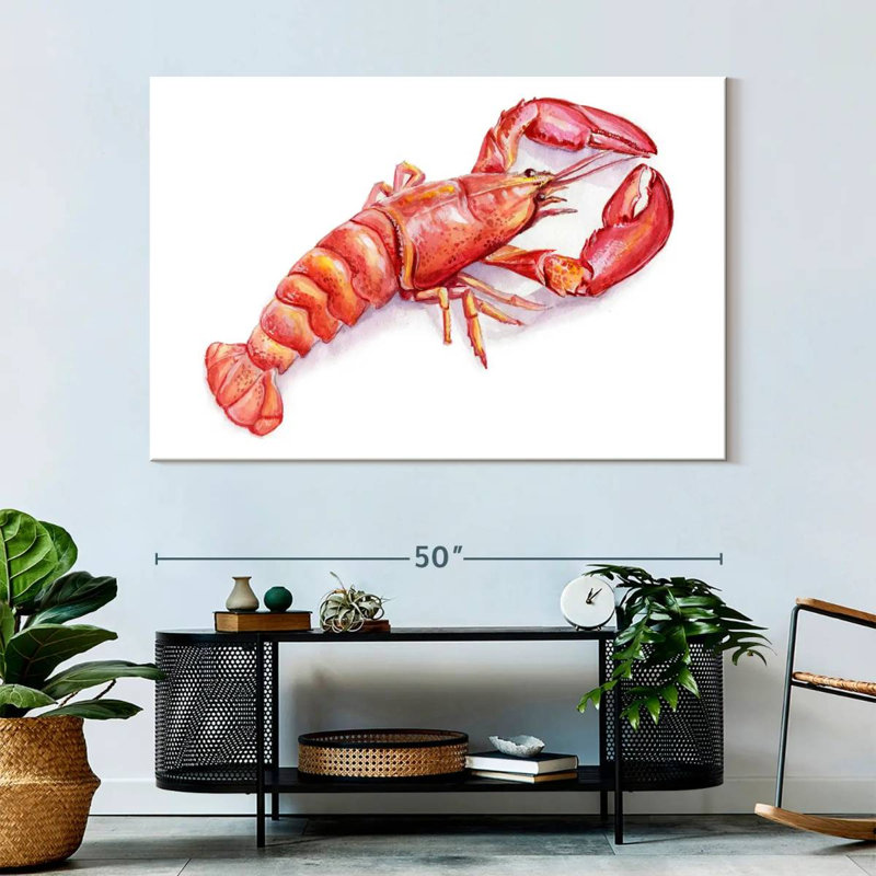 Vibrant Lobster, 34" H x 51" W