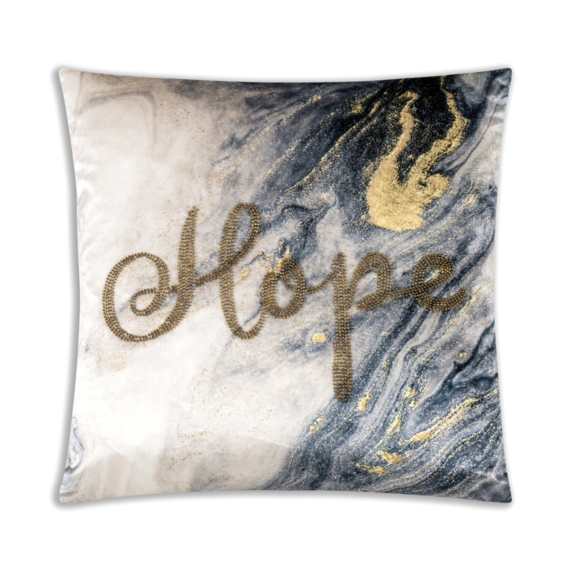 Hope Abstract Down Throw Pillow