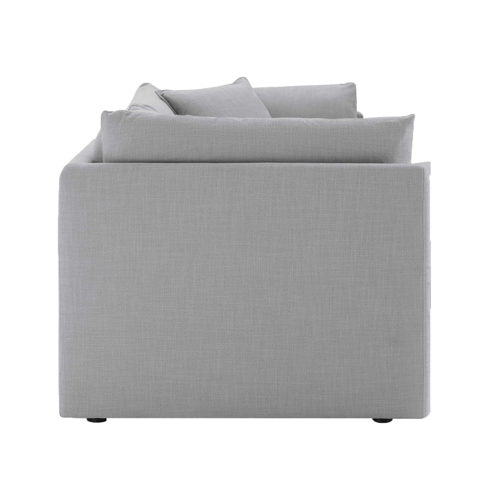 Annabella 81" Modular Sofa, Effie Gray Performance Weave