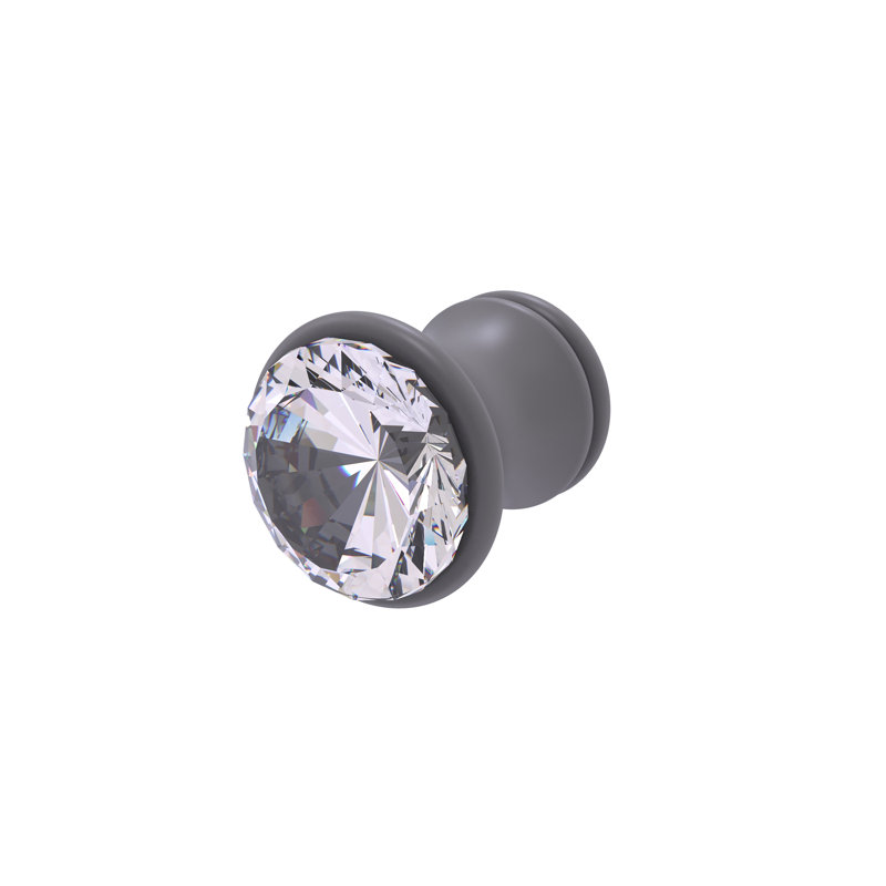 Poignée champignon de 1 po de diamètre Freyja, Gris mat