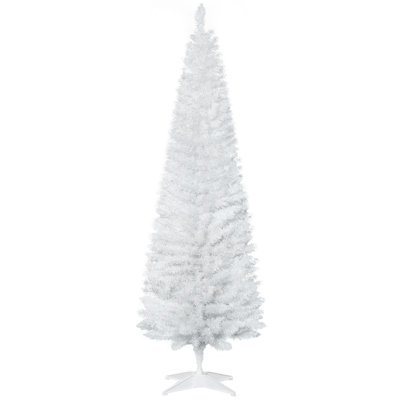 ? Christmas Decoration ? Artificial Pencil Christmas Tree, Slim Xmas Tree With 499 Realistic Branch Tips And Plastic Stand