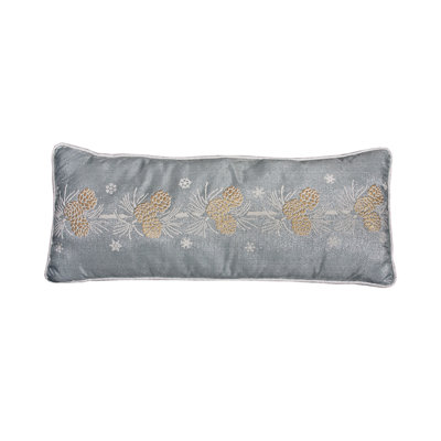 Cheraw Pine Cone Christmas Lumbar Pillow
