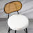 Counter Stool With Rattan Back-794839538