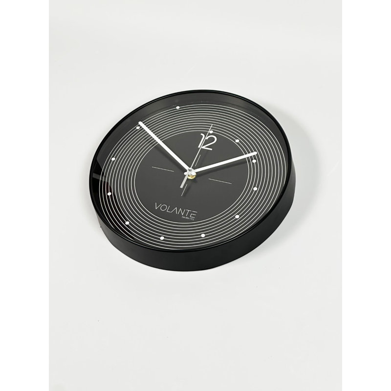 Ancuta Wall Clock, Black/White