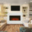 built-in electric fireplace