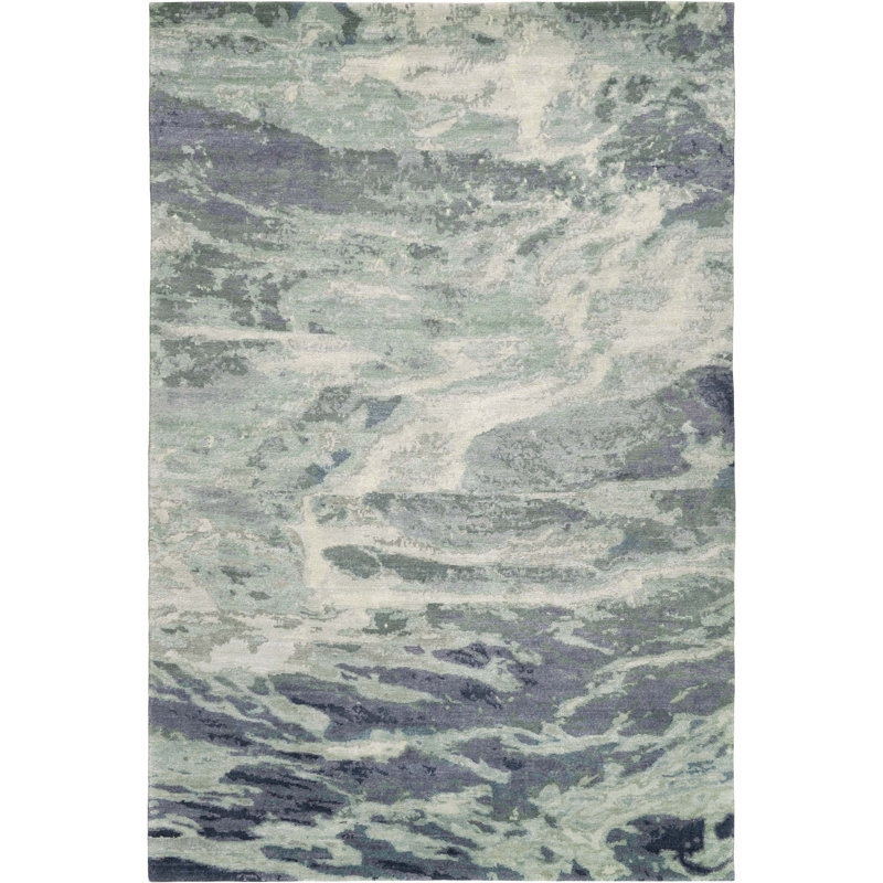 Oceanic Sea Area Rug, Rectangle 12' x 16'