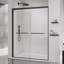 Portes de douche coulissantes doubles à cadre doux, porte de douche coulissante pour salle de bain, porte en verre trempé épais de 6 mm pour porte de salle de bain-118574661