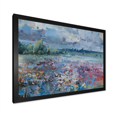 «Scenery Wildflowers Blooming», peinture sur toile