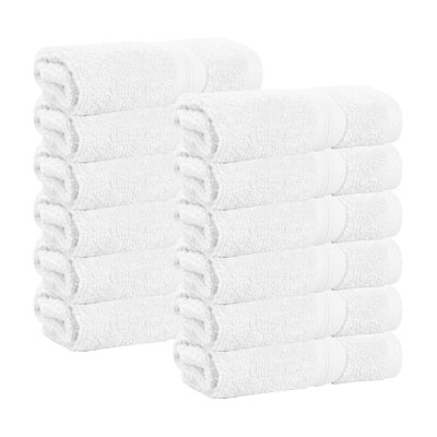  Serviettes de table en coton Smart Quick-Dry Zero Twist, lot de 12