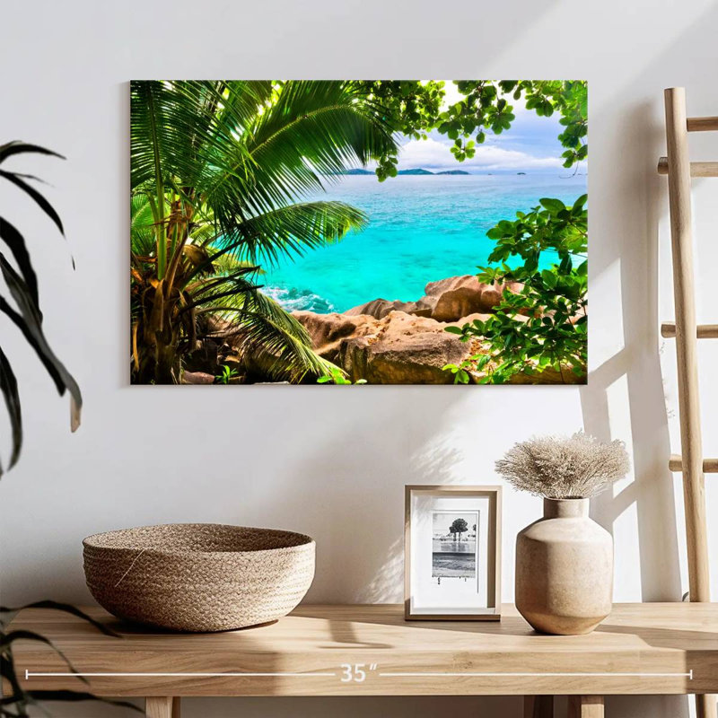 Paysage Gillard Seychelles, H 16 po x l 24 po