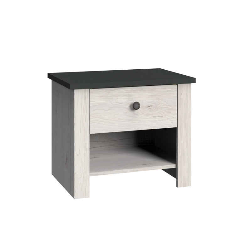 Chateau 58cm W Manufactured Wood Bedside Table