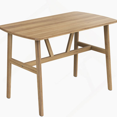 Table de salle à manger rectangulaire en bois pour la famille et les amis, avec une structure en métal robuste, idéale pour diverses réunions et une utilisation quotidienne