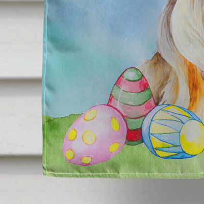 Polyester à 2 côtés 40 x 28 po. lapin de pâques drapeau maison