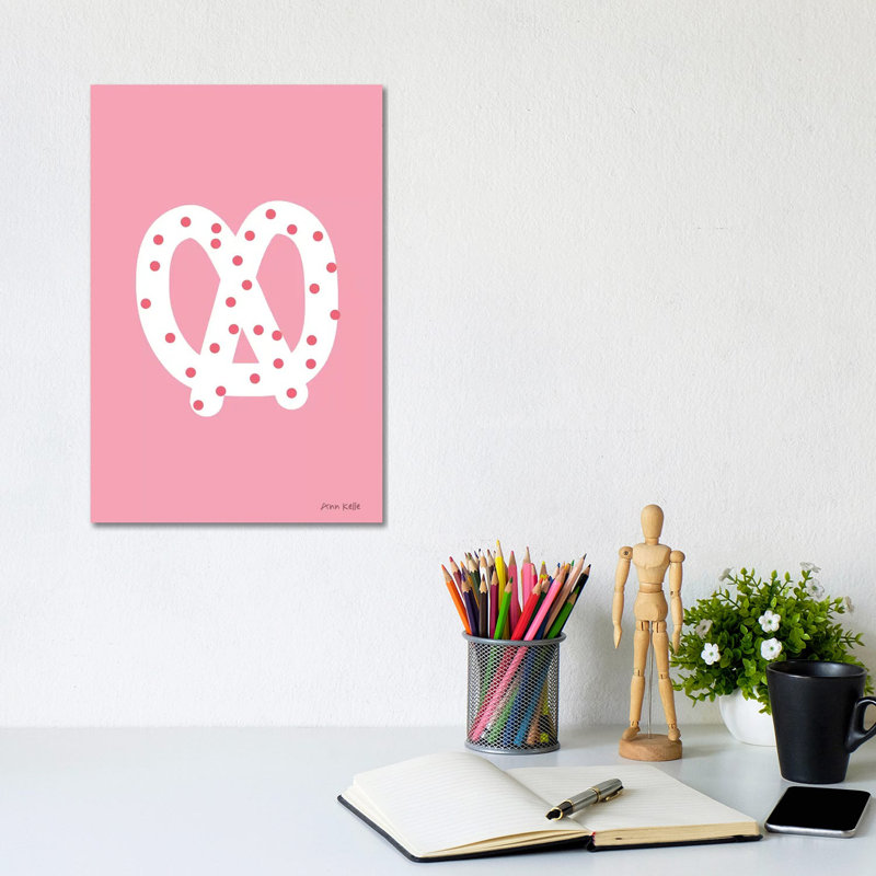 Pretzel by Ann Kelle - Wrapped Canvas Print, 20.32 cm H x 30.48 cm W