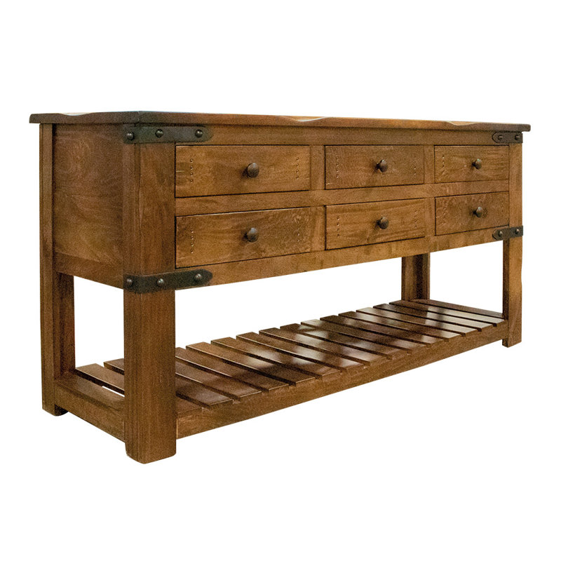 Horne 63'' Solid Wood Top Console Table