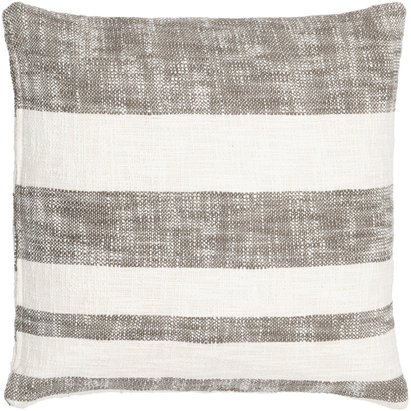 Striped Down Throw Pillow, 18" x 18"